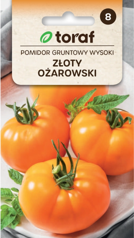 Toraf Pomidor Gruntowy wysoki Złoty Ożarowski nasiona do siewu sklep rajogrodnika
